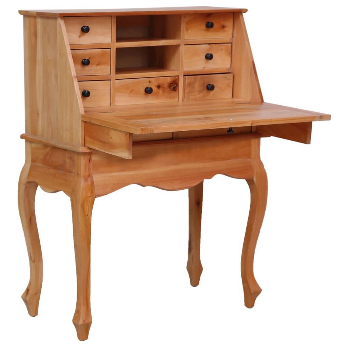 VIDAXL Bureau secretaire 78x42x103 cm Bois d'acajou massif