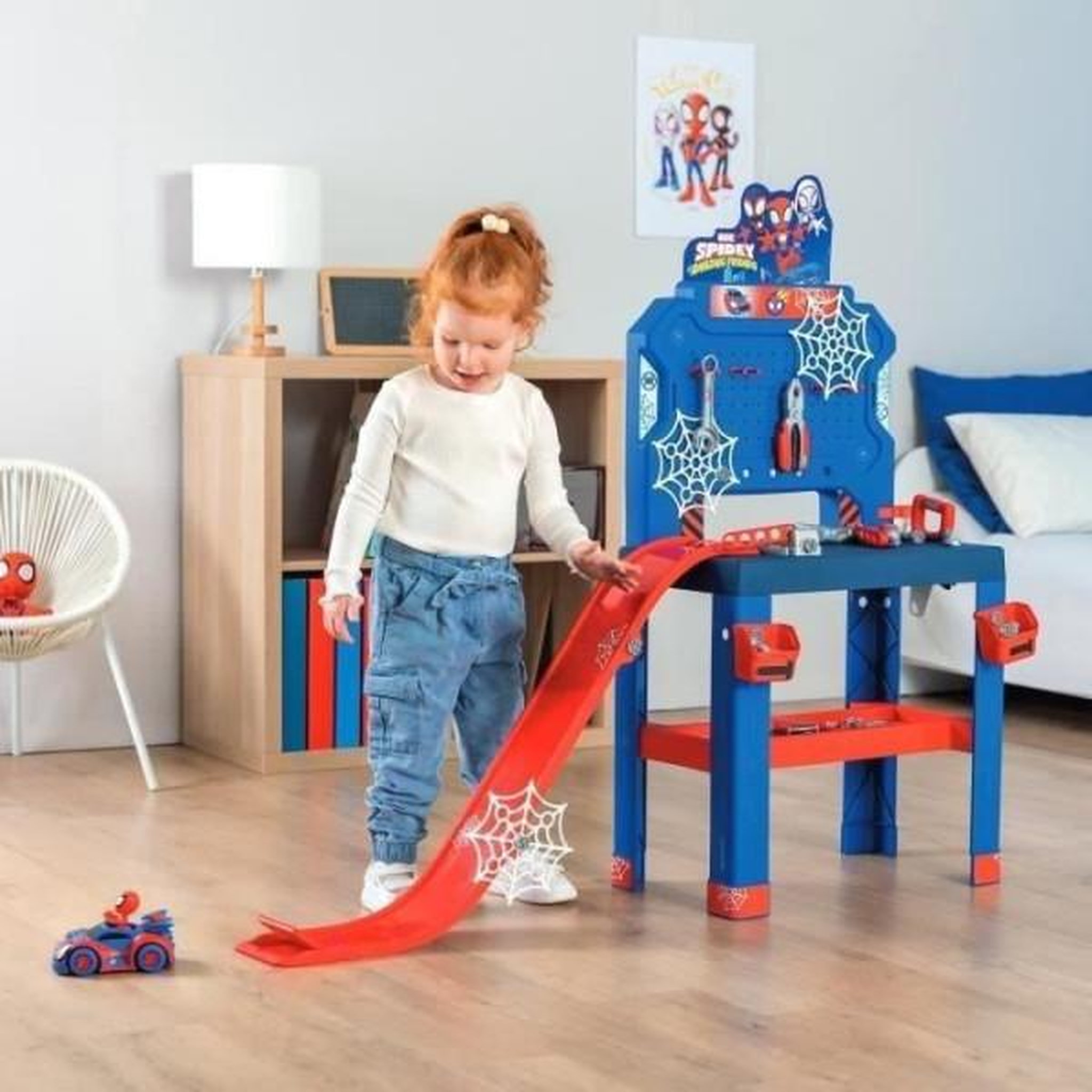 Voir la diapositive 3 : SMOBY Kit de Nettoyage et de Rangement Smoby bleu