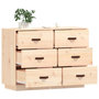 Voir la diapositive 4 : VIDAXL Buffet 100x40x75 cm Bois massif de pin