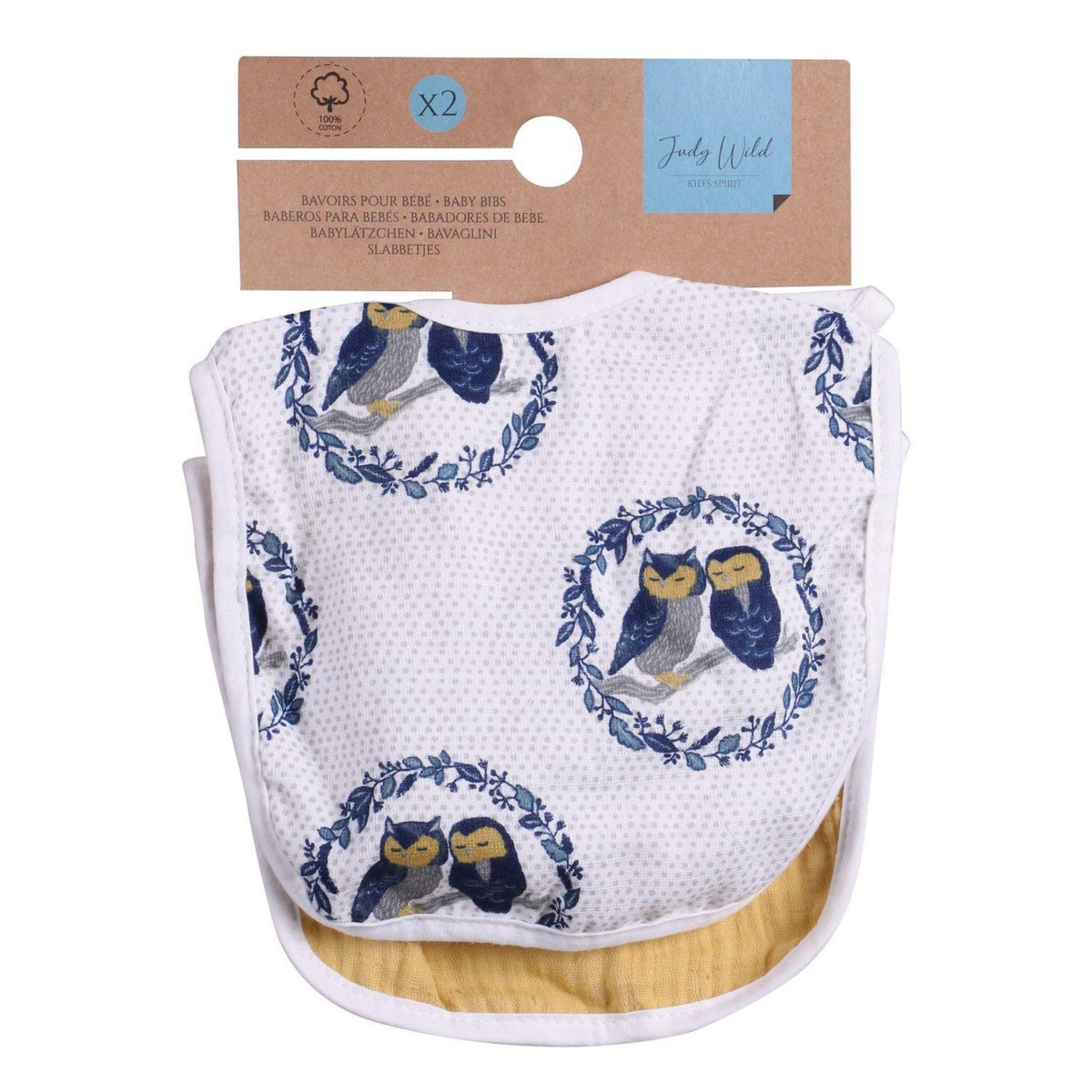 TOILINUX Lot de 2 bavoirs pour enfant