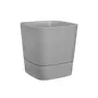 ELHO Pot de fleurs carré extérieur/intérieur 38 x 38 cm Elho Aqua Care Greensense gris ciment
