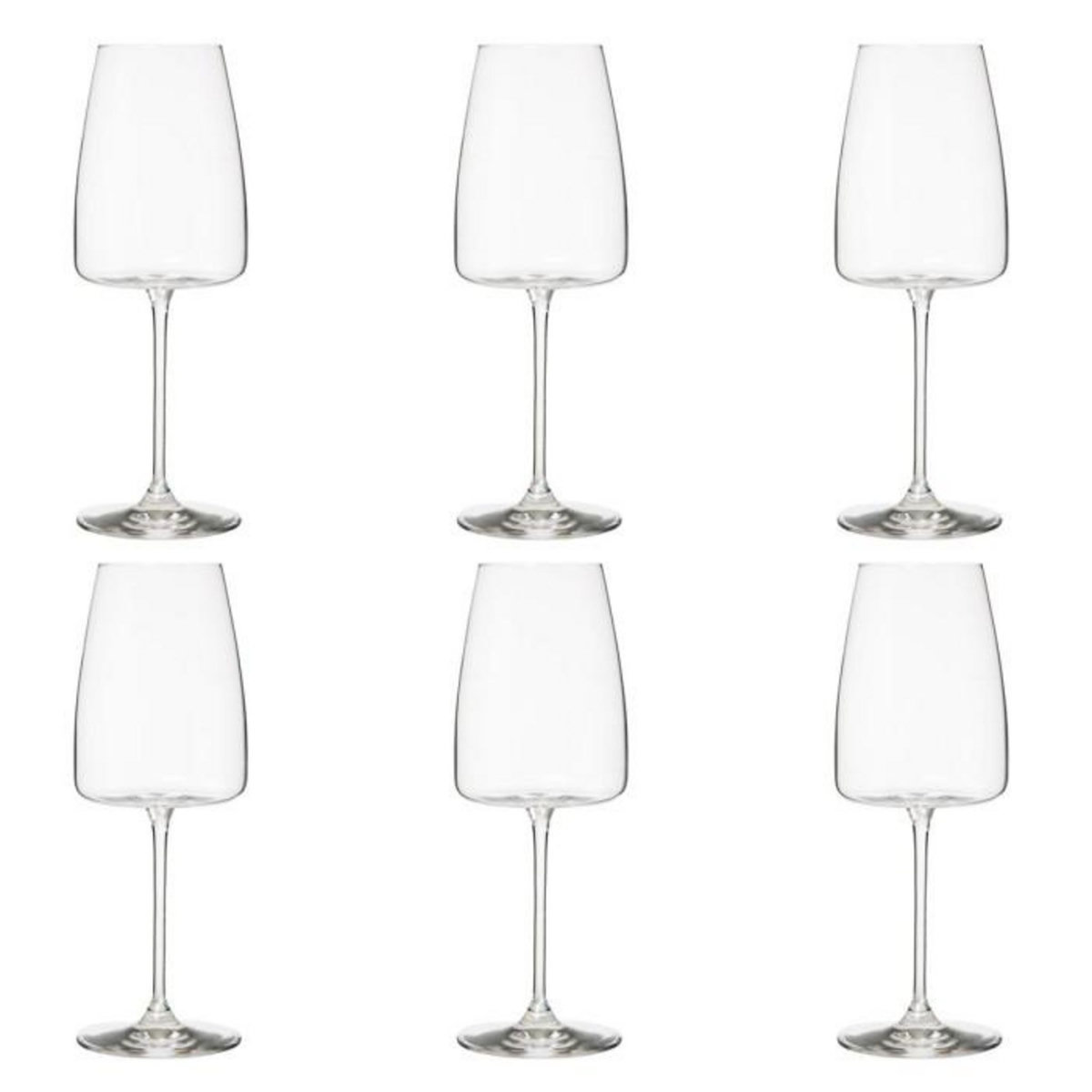 SECRET DE GOURMET Lot de 6 Verres à Eau  Angara  51cl Transparent
