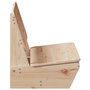 Voir la diapositive 4 : VIDAXL Chaise de jardin 60x64x70,5 cm bois de pin massif