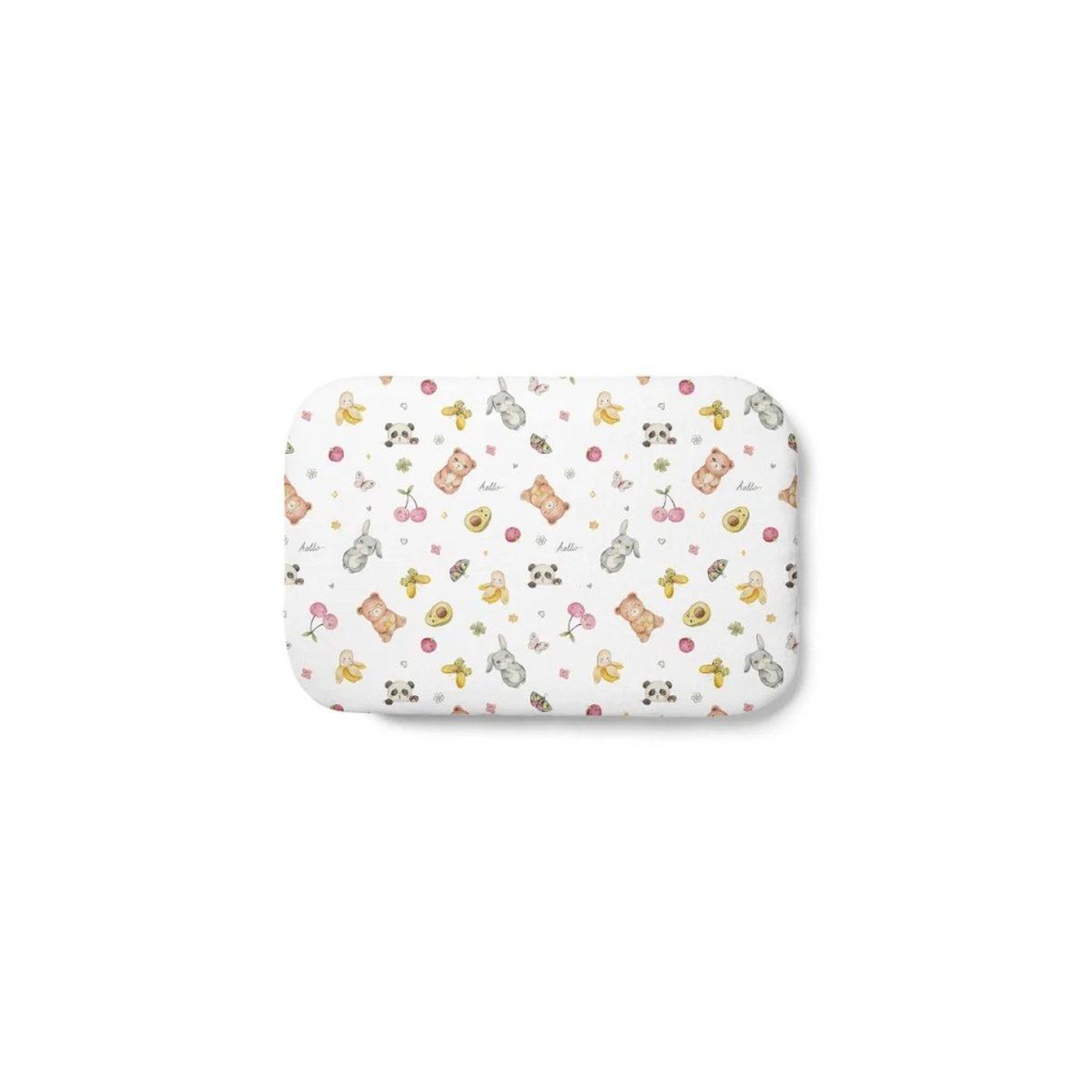 WALDIN Oreiller bébé 60 × 40 cm - motif bonbons, blanc