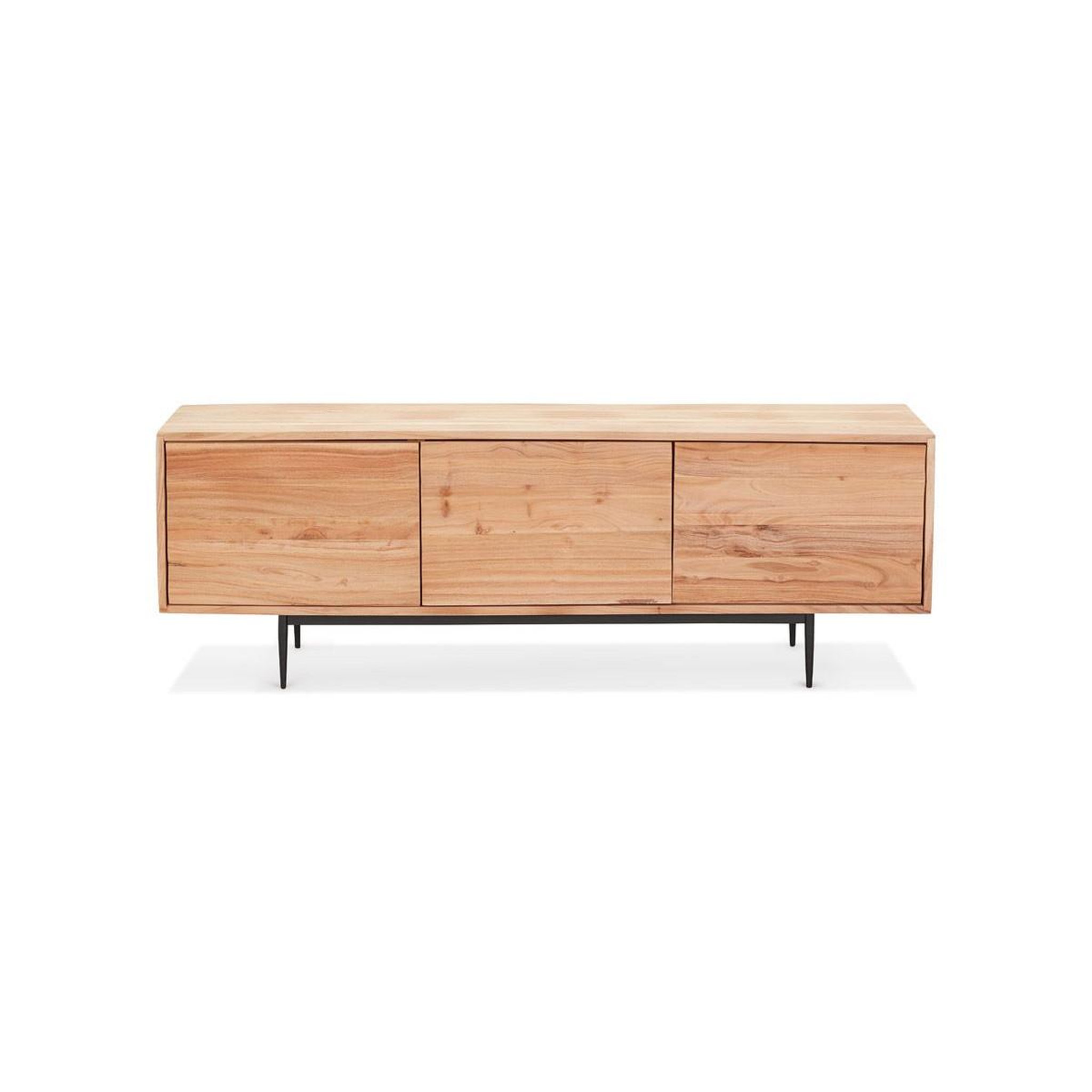 Voir la diapositive 3 : Paris Prix Meuble tv 3 portes en bois  myriam  147cm naturel