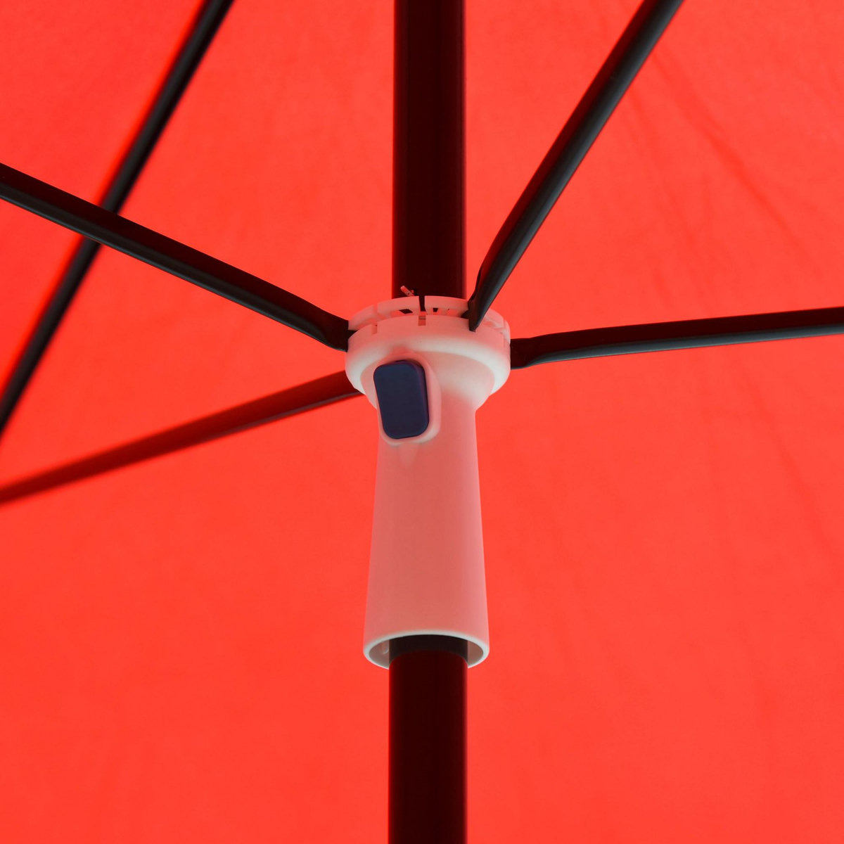 OUTSUNNY Parasol inclinable rectangulaire métal polyester haute densité 2L x 2l x 2,6H m rouge