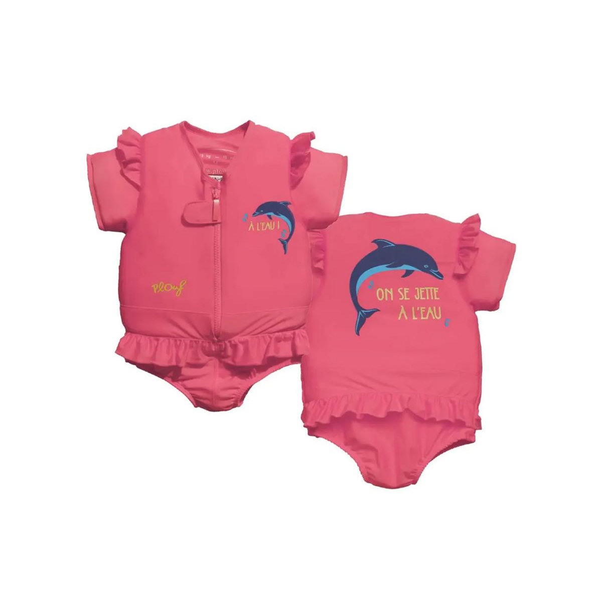 PLOUF Maillot de bain flottant fille Dauphin Taille 2 - Plouf