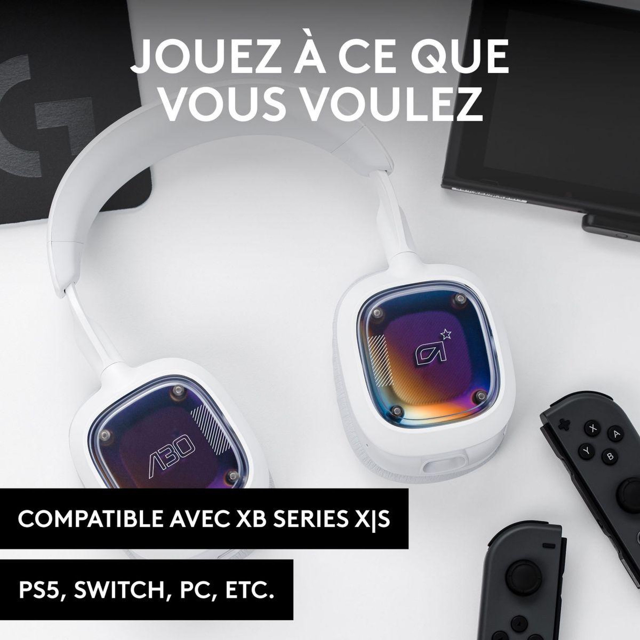 Voir la diapositive 2 : Astro Casque gamer A30 White Purple