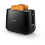 Voir la diapositive 2 : Philips Grille-pain HD2581/90 Toaster noir Daily, 2 fentes, 830W