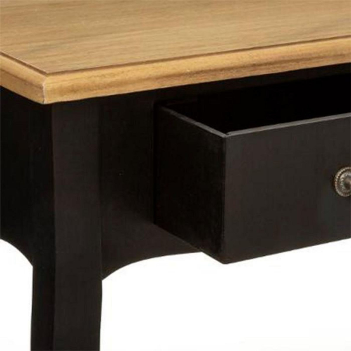 ATMOSPHERA Console Chrysa - 2 tiroirs - Noir et Bois