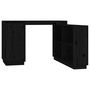 Voir la diapositive 2 : VIDAXL Bureau Noir 110x50x75 cm Bois massif de pin