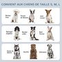 Voir la diapositive 6 : PAWHUT Gamelle double chien porte-gamelles surélevé réglable 2 gamelles acier inox et tapis inclus acier noir aspect bois clair