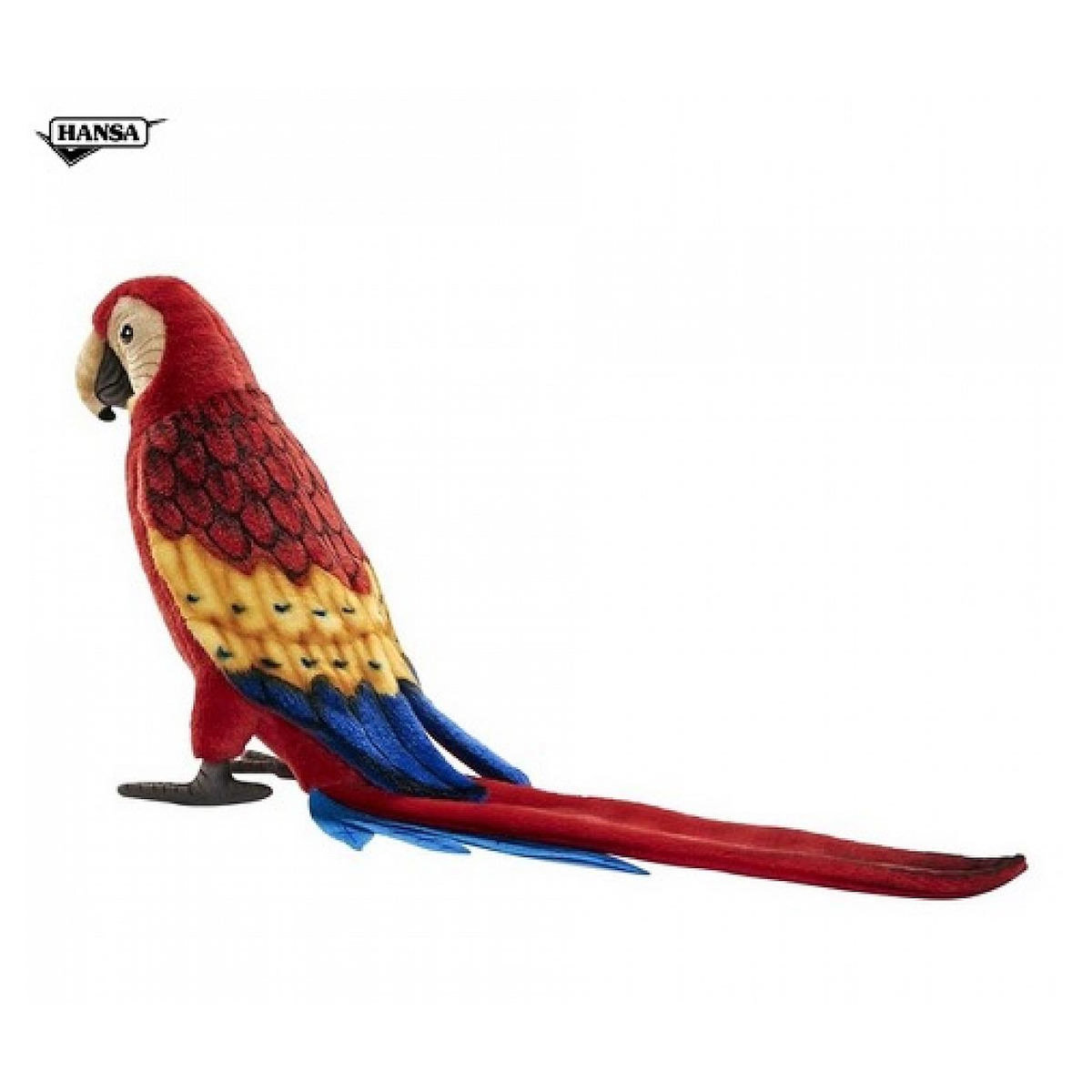 Hansa Peluche ara rouge 31 centimetres