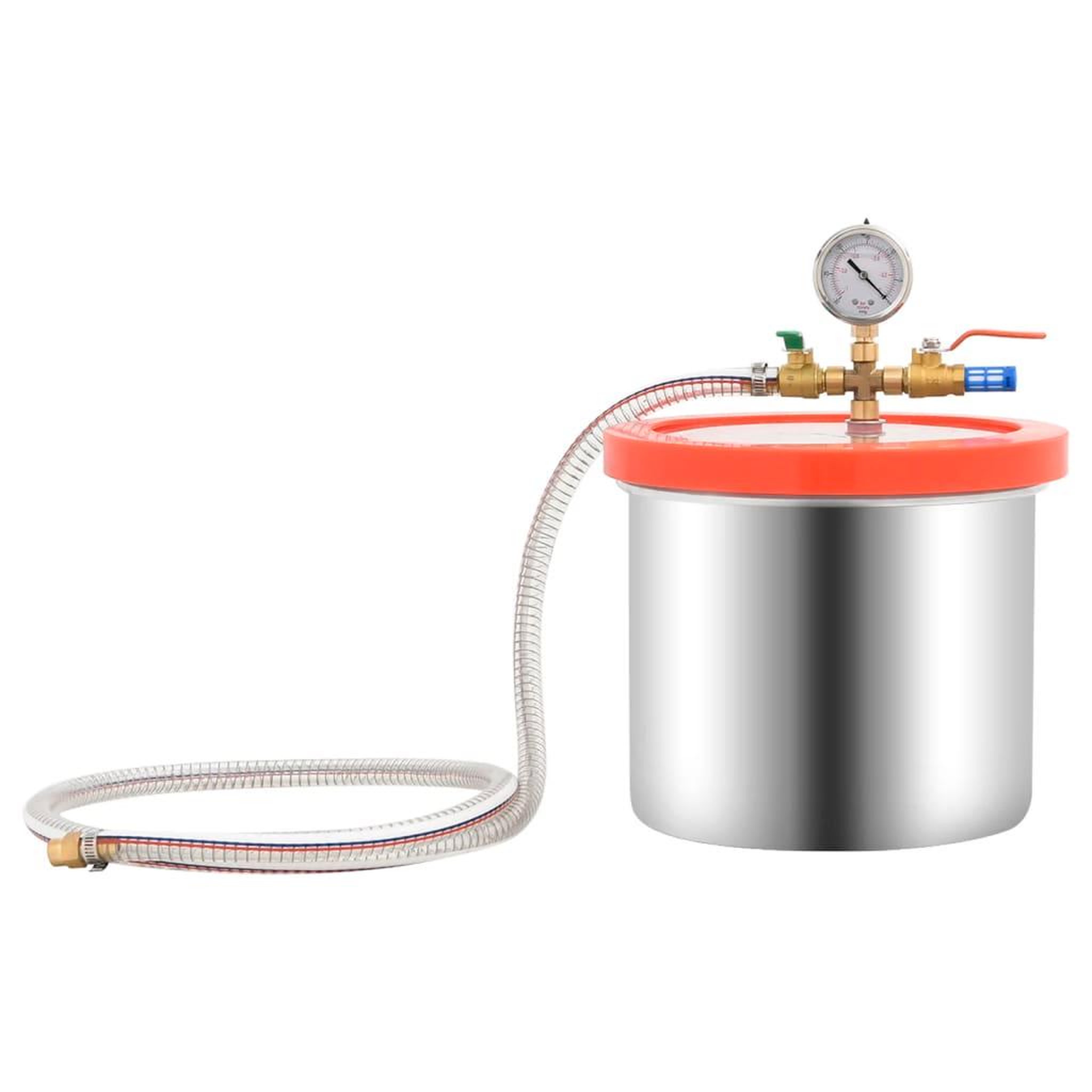 Voir la diapositive 2 : VIDAXL Chambre a vide Inox 7,4 L