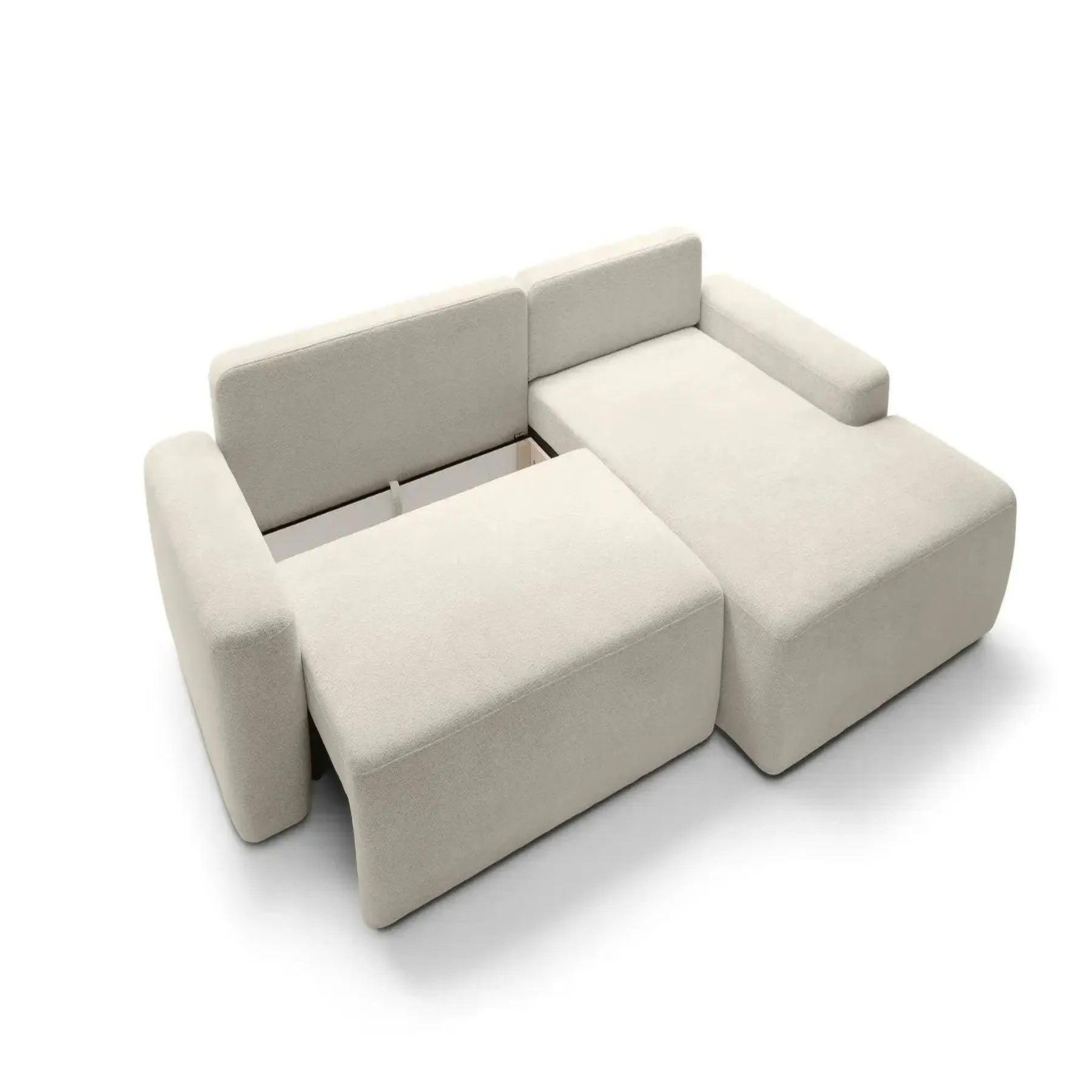 Voir la diapositive 5 : CASANOVA PARIS Ivy - canapé d'angle convertible tissu chiné
