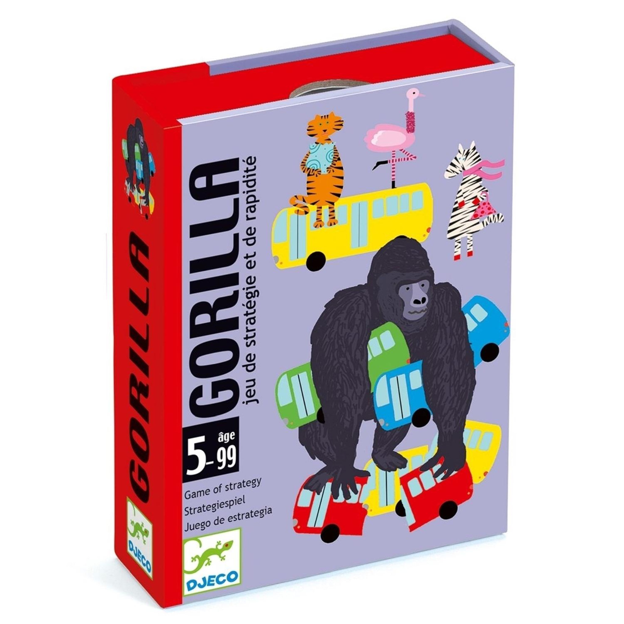Voir la diapositive 3 : Djeco Jeu de cartes et de rapidite Gorilla