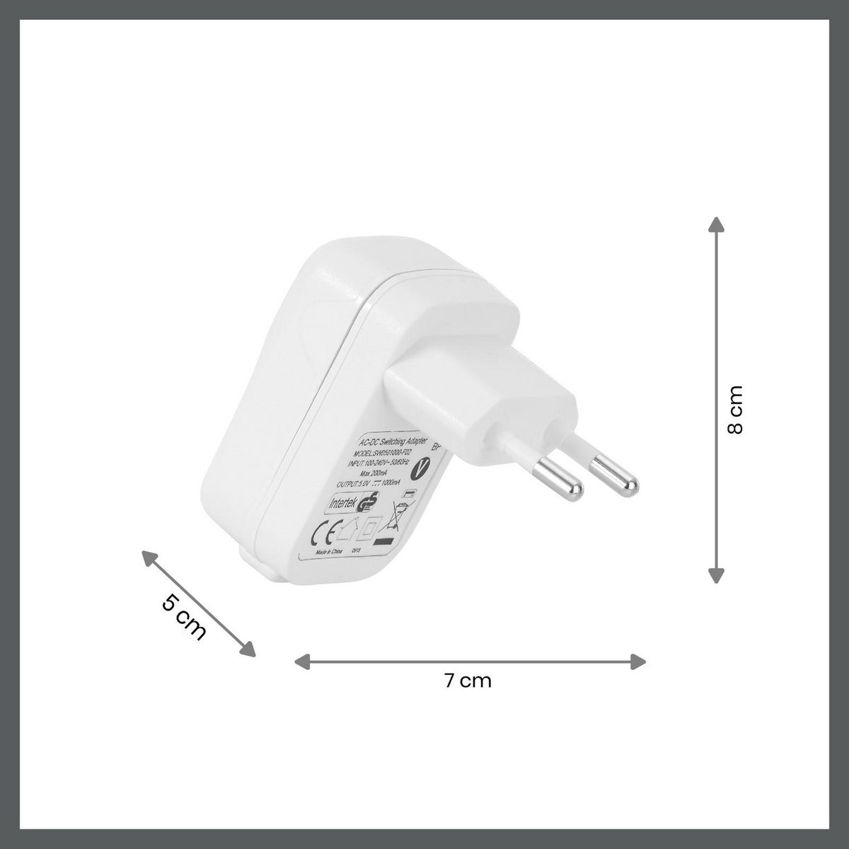 BABYMOOV Chargeur Secteur USB Babymoov - Port Universel Mural - Adaptateur 5V