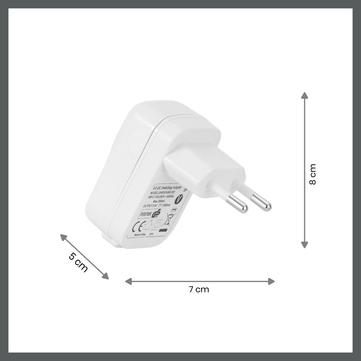 BABYMOOV Chargeur Secteur USB Babymoov - Port Universel Mural - Adaptateur 5V