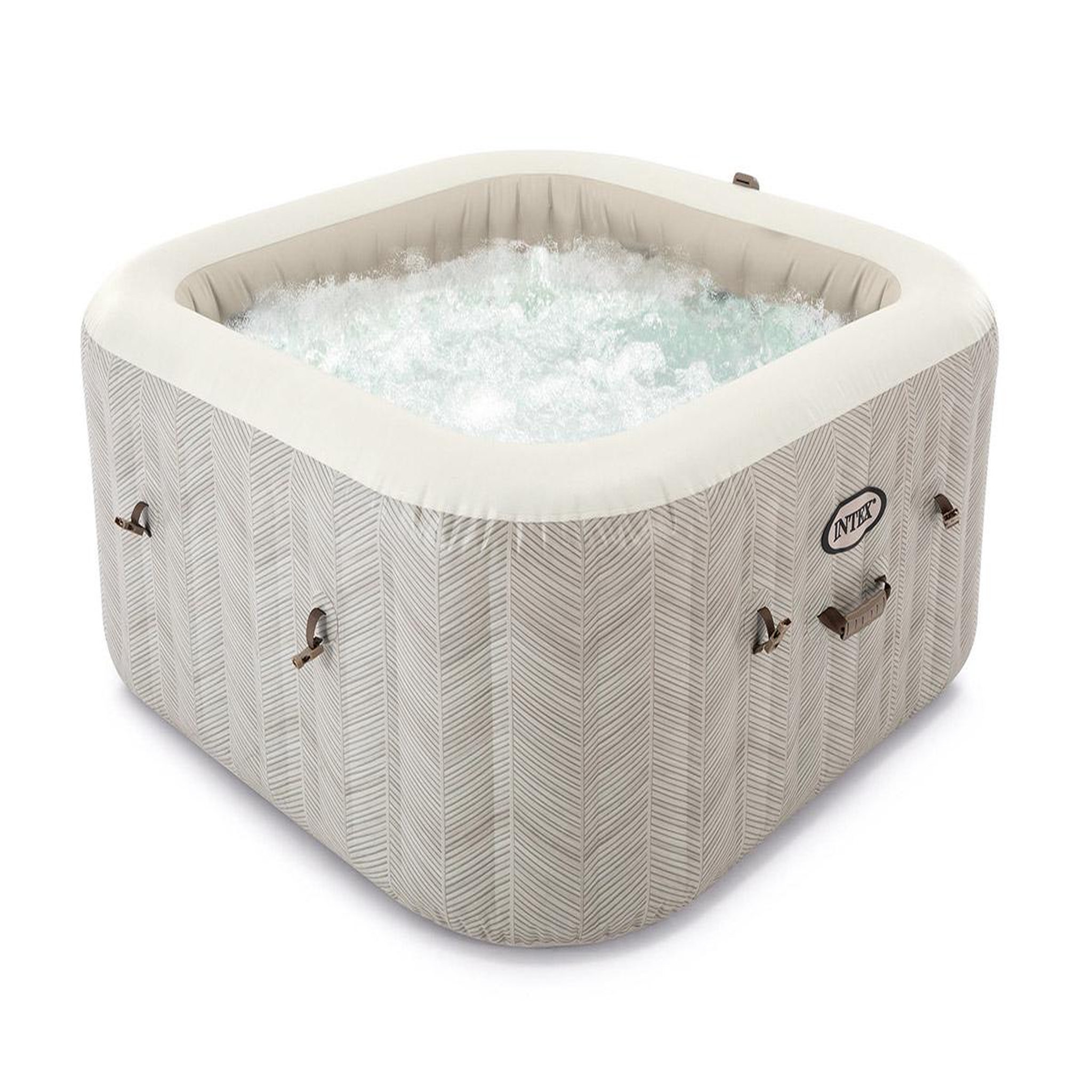 INTEX Spa gonflable purespa chevron carré bulles 4 places - intex