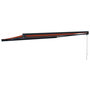 Voir la diapositive 5 : VIDAXL Auvent retractable orange et marron 4x3 m tissu et aluminium
