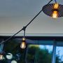 Voir la diapositive 6 : Lumisky Guirlande lumineuse PLANET Noir Metal 6M 10xE27