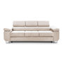Voir la diapositive 1 : BEST MOBILIER Pablo - canapé 3 places - convertible avec têtières réglables - en velours