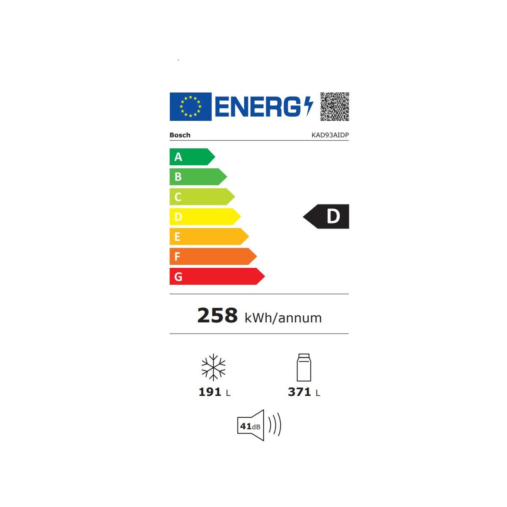 Voir la diapositive 2 : BOSCH Réfrigérateur américain 91cm 562l nofrost - kad93aidp