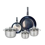 ELO Ensemble de 2 Poêles de cuisson 20 et 32 cm et 3 faitouts 14, 16 et 20 cm Elo Prima Brillant