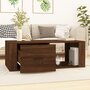 Voir la diapositive 3 : VIDAXL Table basse Chene marron 100x50,5x35 cm Bois d'ingenierie