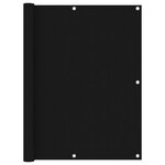 VIDAXL Ecran de balcon Noir 120x500 cm Tissu Oxford