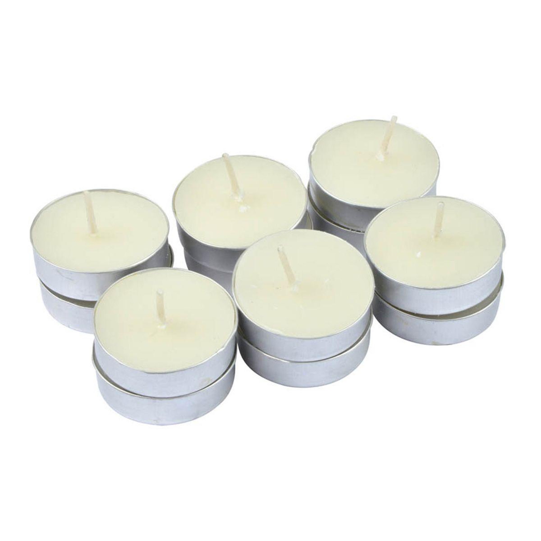 HOMEA Lot de 12 bougies chauffe-plat  essentiel ii  3,5cm jasmin