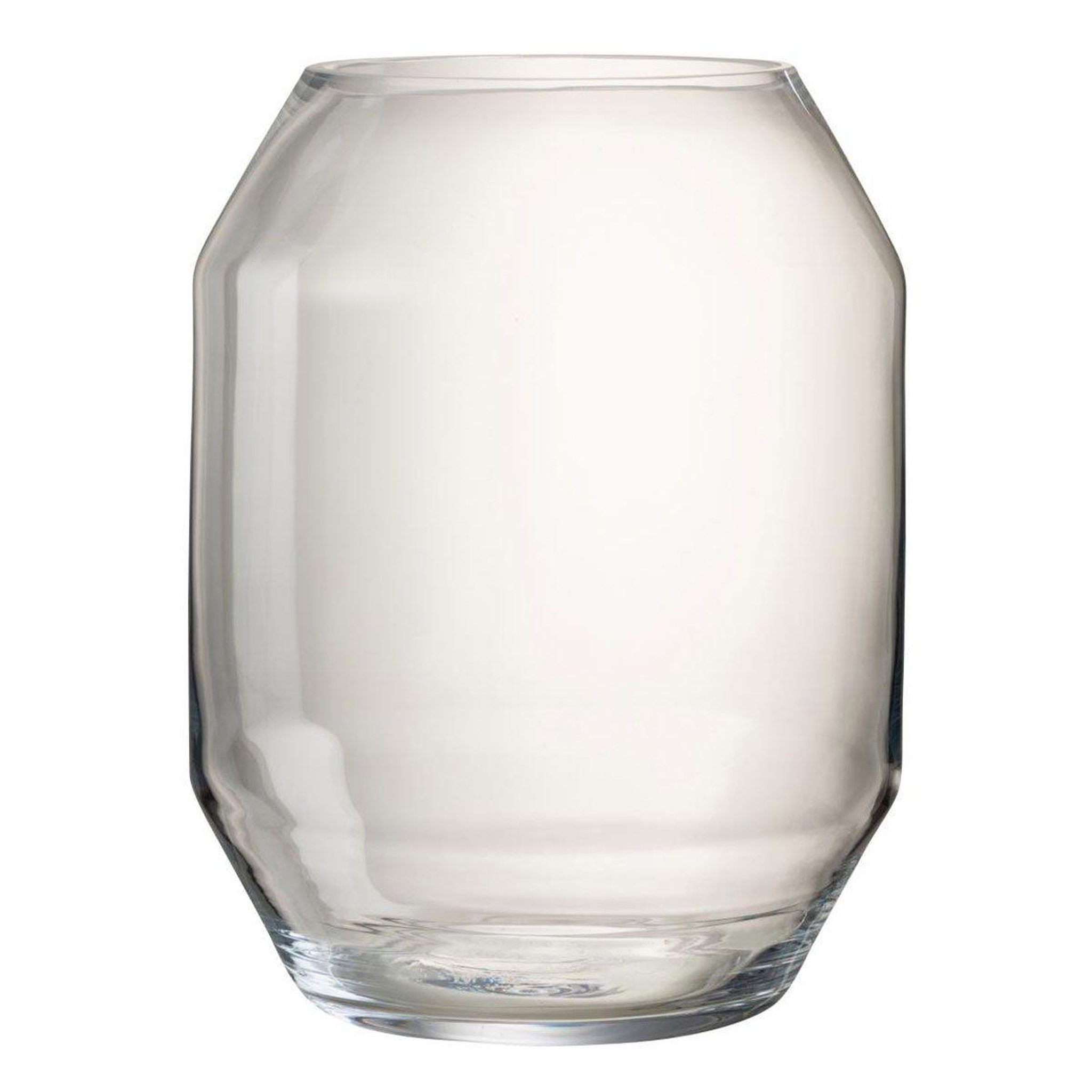J-LINE Vase design en verre  lilou  33cm transparent