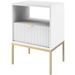 Habitat et Jardin Table de chevet en bois  Tunis  - Blanche