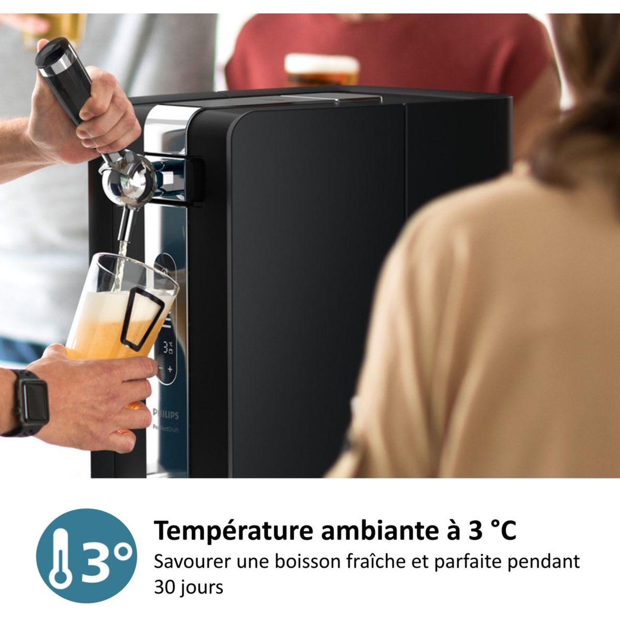 Voir la diapositive 4 : Philips Tireuse à bière HD3770/90 Perfect Draft