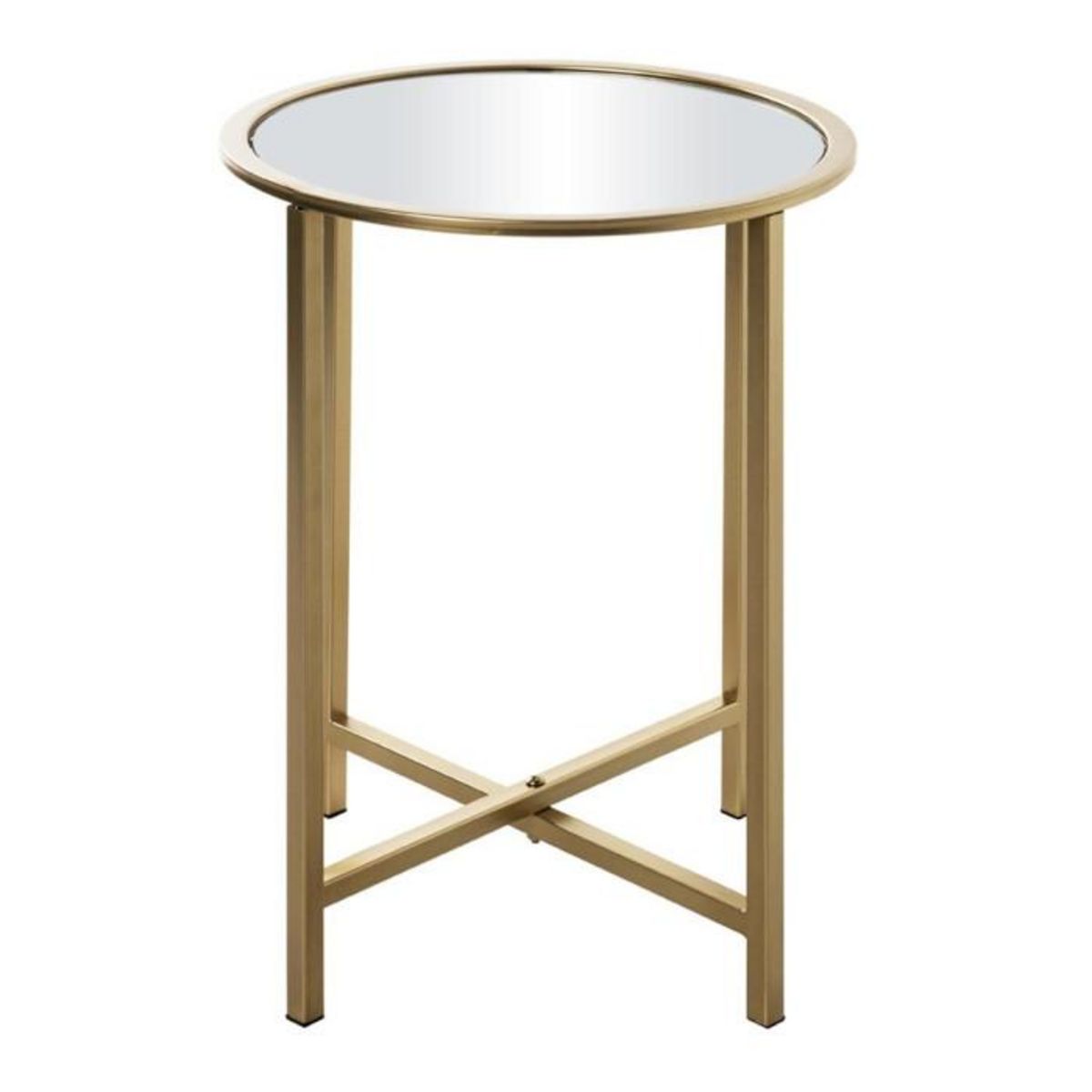 Paris Prix Table d'Appoint Design  Miroir  53cm Or