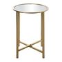 Voir la diapositive 2 : Paris Prix Table d'Appoint Design  Miroir  53cm Or