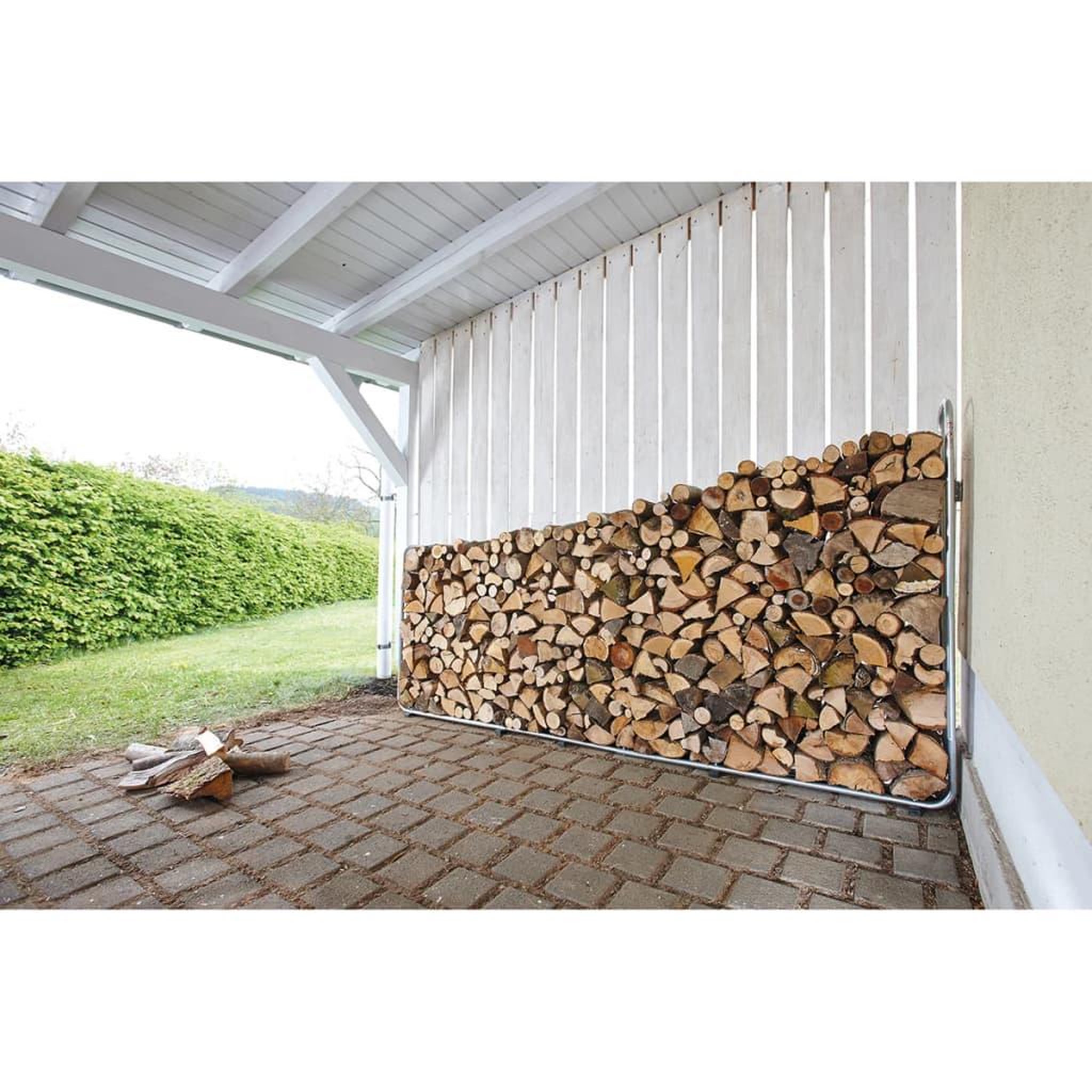 Voir la diapositive 5 : WOLFCRAFT Wolfcraft Support d'empilement de bois de chauffage modulaire XXL