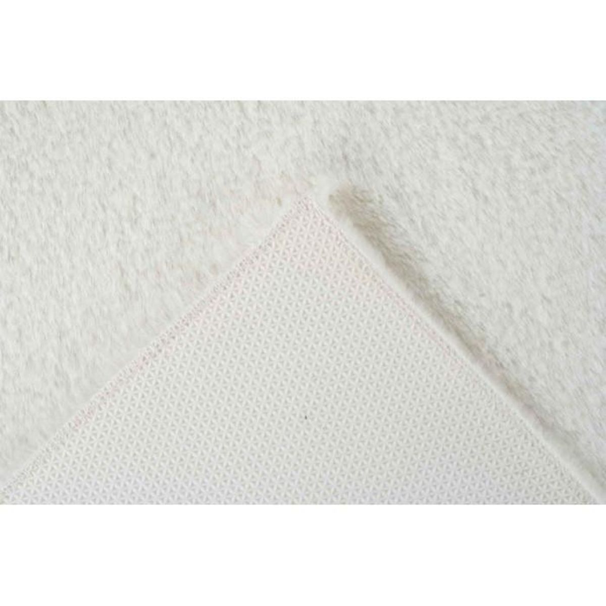 Paris Prix Tapis de Bain Fait à la Main  Rabbit  Blanc