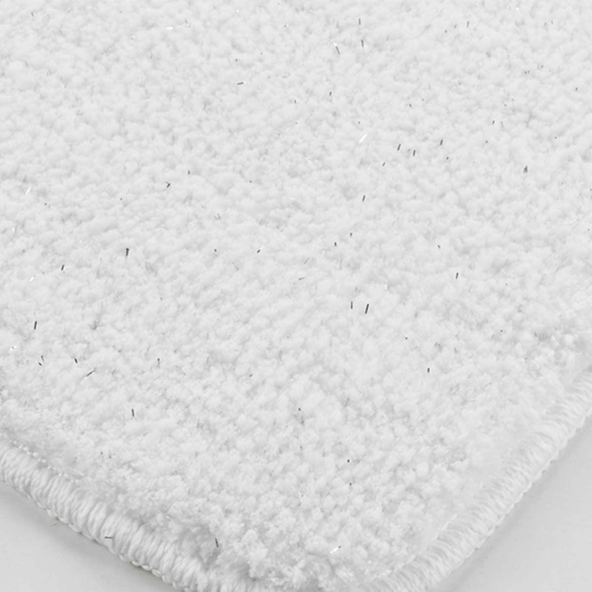 Voir la diapositive 2 : Douceur d'Intérieur Tapis de bain microfibre  métallisé  45x75cm blanc