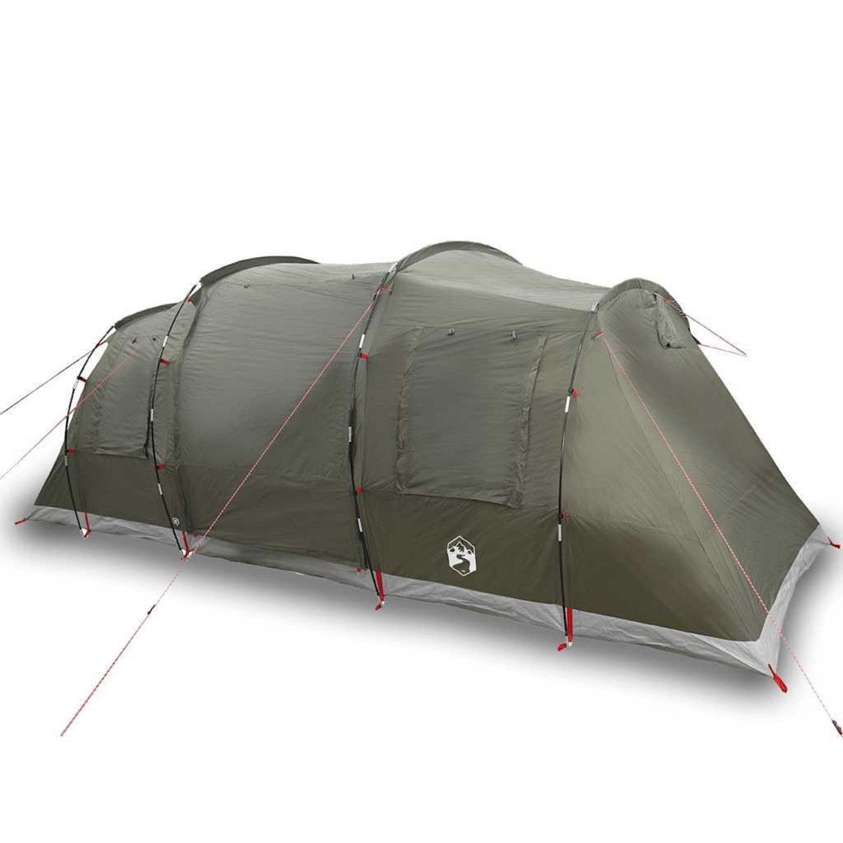 VIDAXL Tente familiale tunnel 6 personnes vert olive impermeable