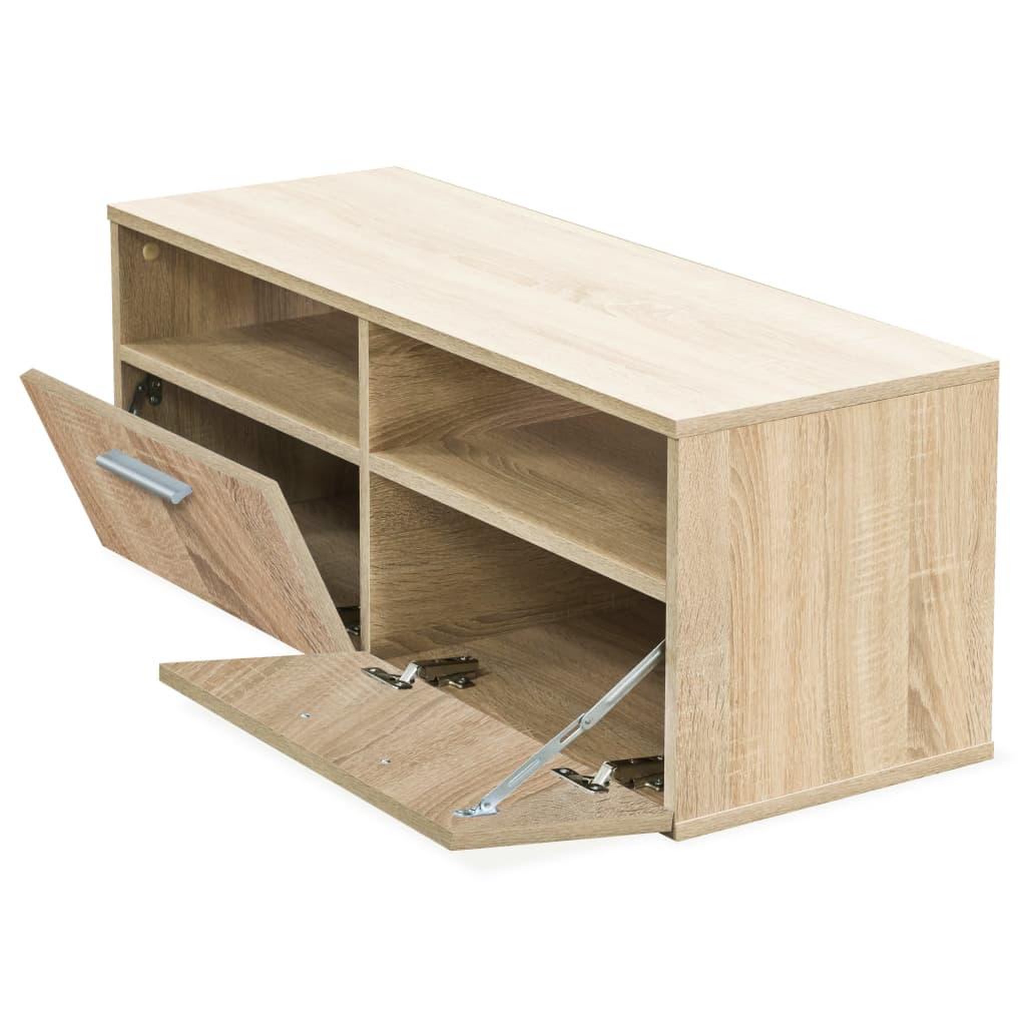 Voir la diapositive 4 : VIDAXL Meubles TV 2 pcs Bois d'ingenierie 95x35x36 cm Chene