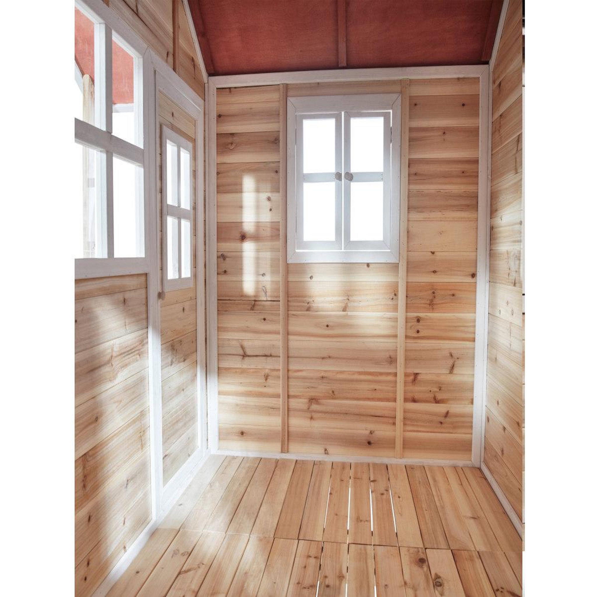 Voir la diapositive 4 : EXIT TOYS Maisonnette en bois pour enfants loft 350 naturel - exit toys