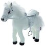 Gotz Accessoires de poupées : Götz Boutique : Peluche cheval avec bruitages, sel et harnais : Blanc