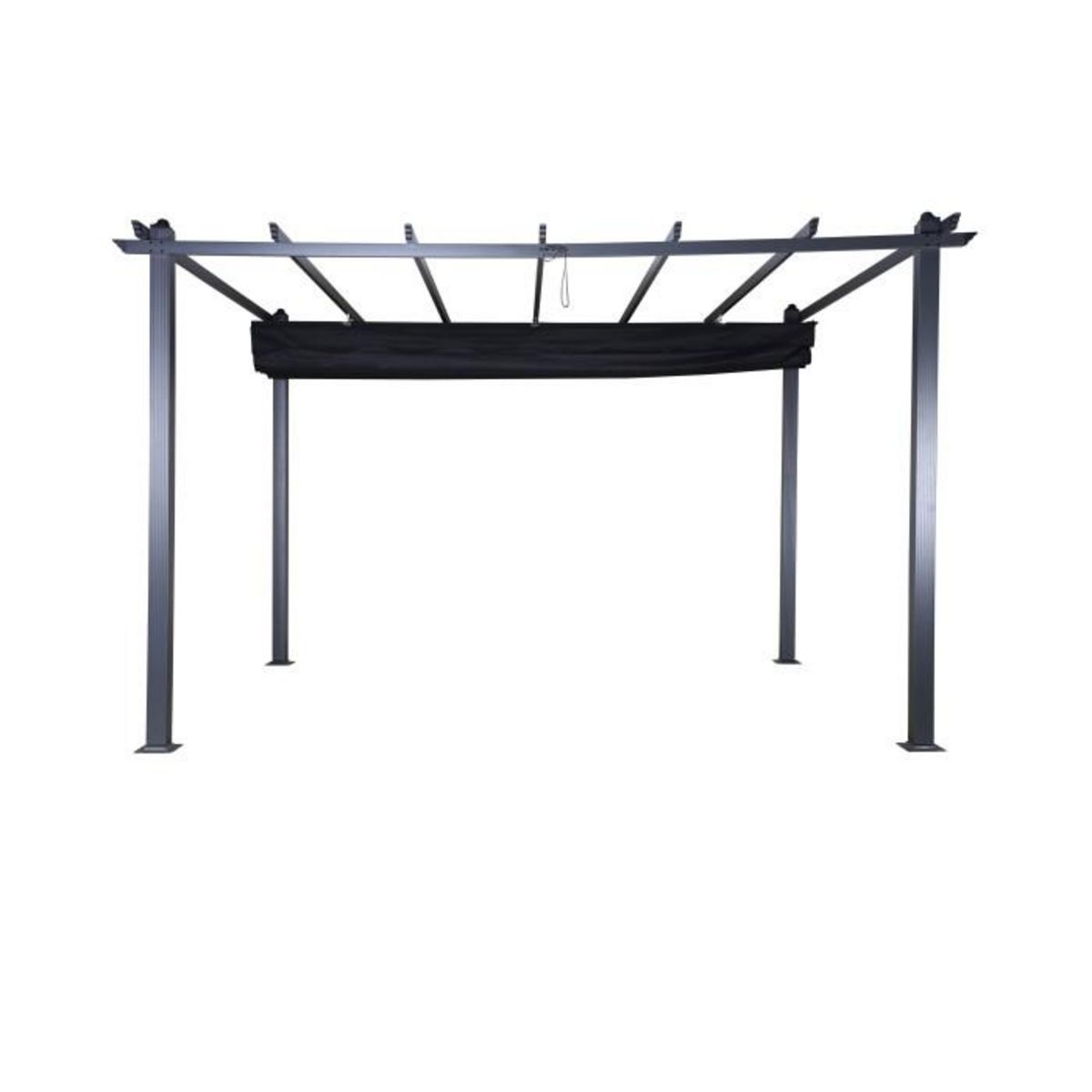 Paris Prix Pergola Avec Toit  Lazio  395cm Noir