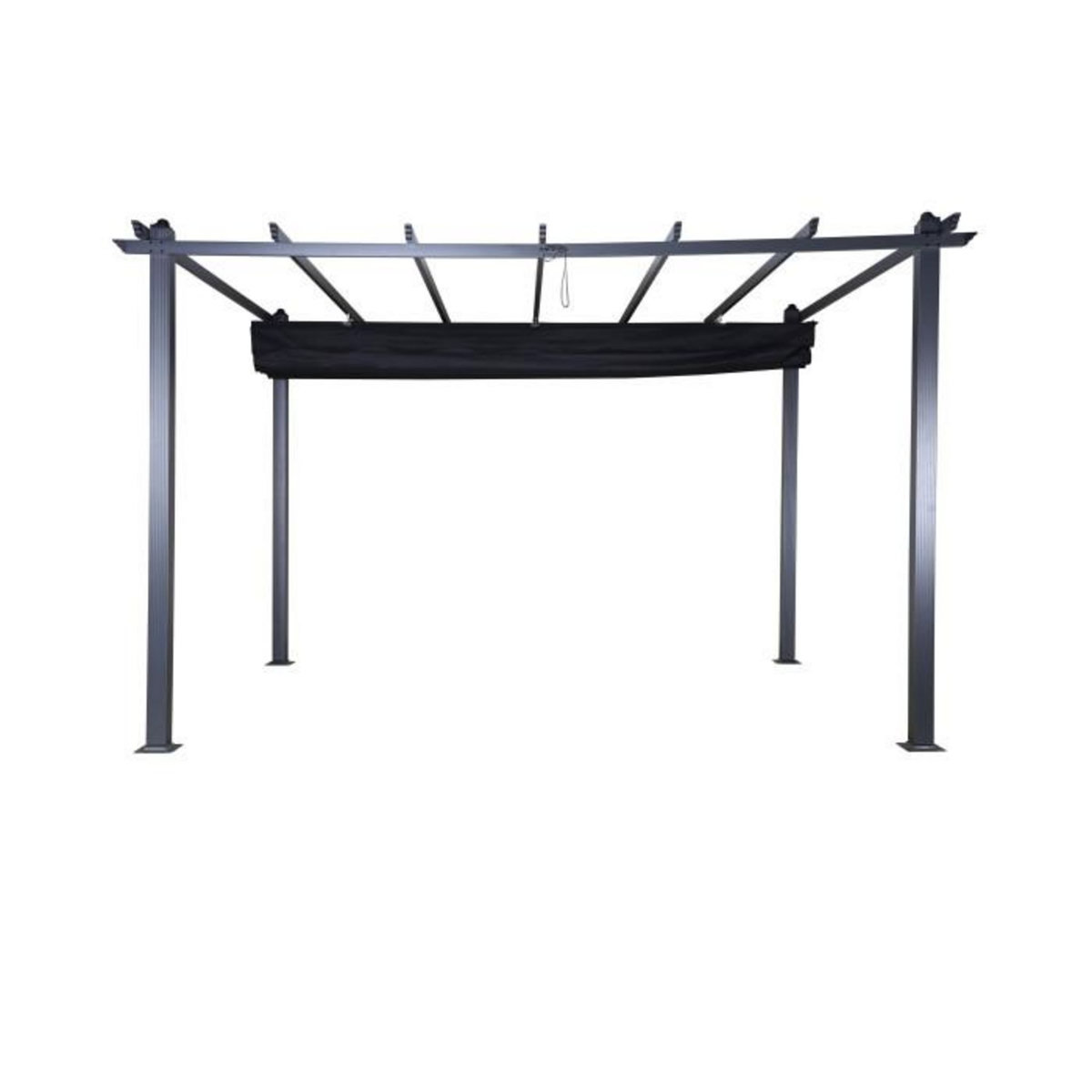 Paris Prix Pergola Avec Toit  Lazio  395cm Noir