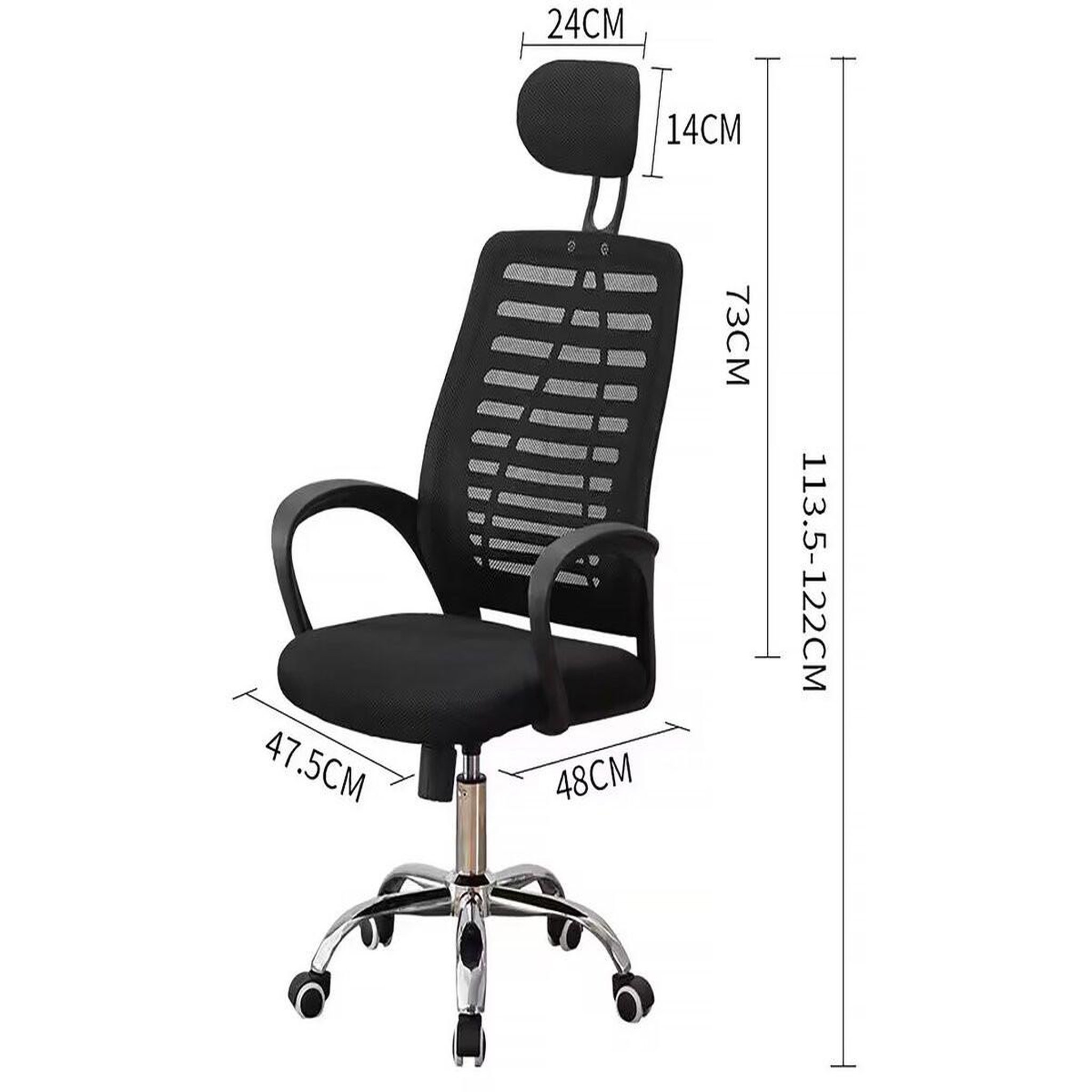 Voir la diapositive 3 : Habitat et Jardin Chaise de bureau ergonomique réglable en hauteur avec appuie tête  sébastien  - noir