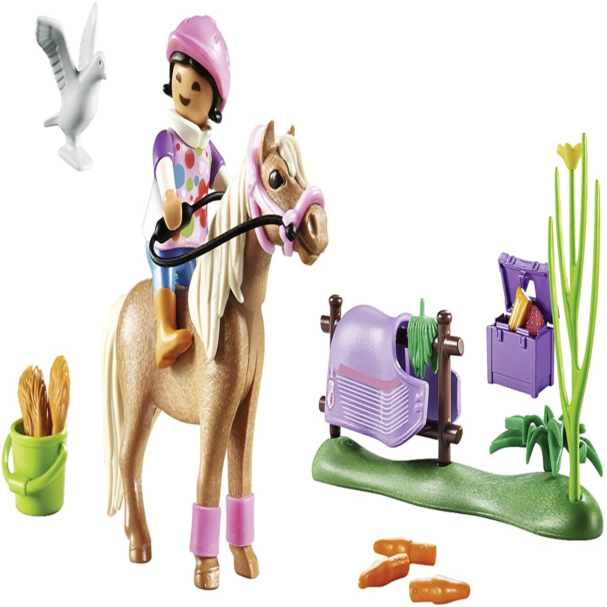 Voir la diapositive 2 : PLAYMOBIL Playmobil 70514 Cavalière et Poney islandais