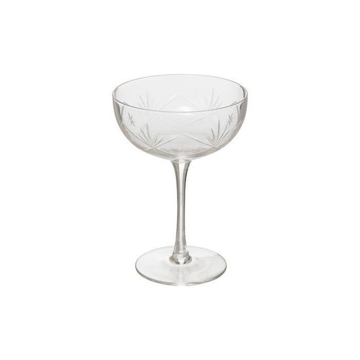 SECRET DE GOURMET Lot de 6 Coupes à Champagne Design  Victoria  28cl Transparent