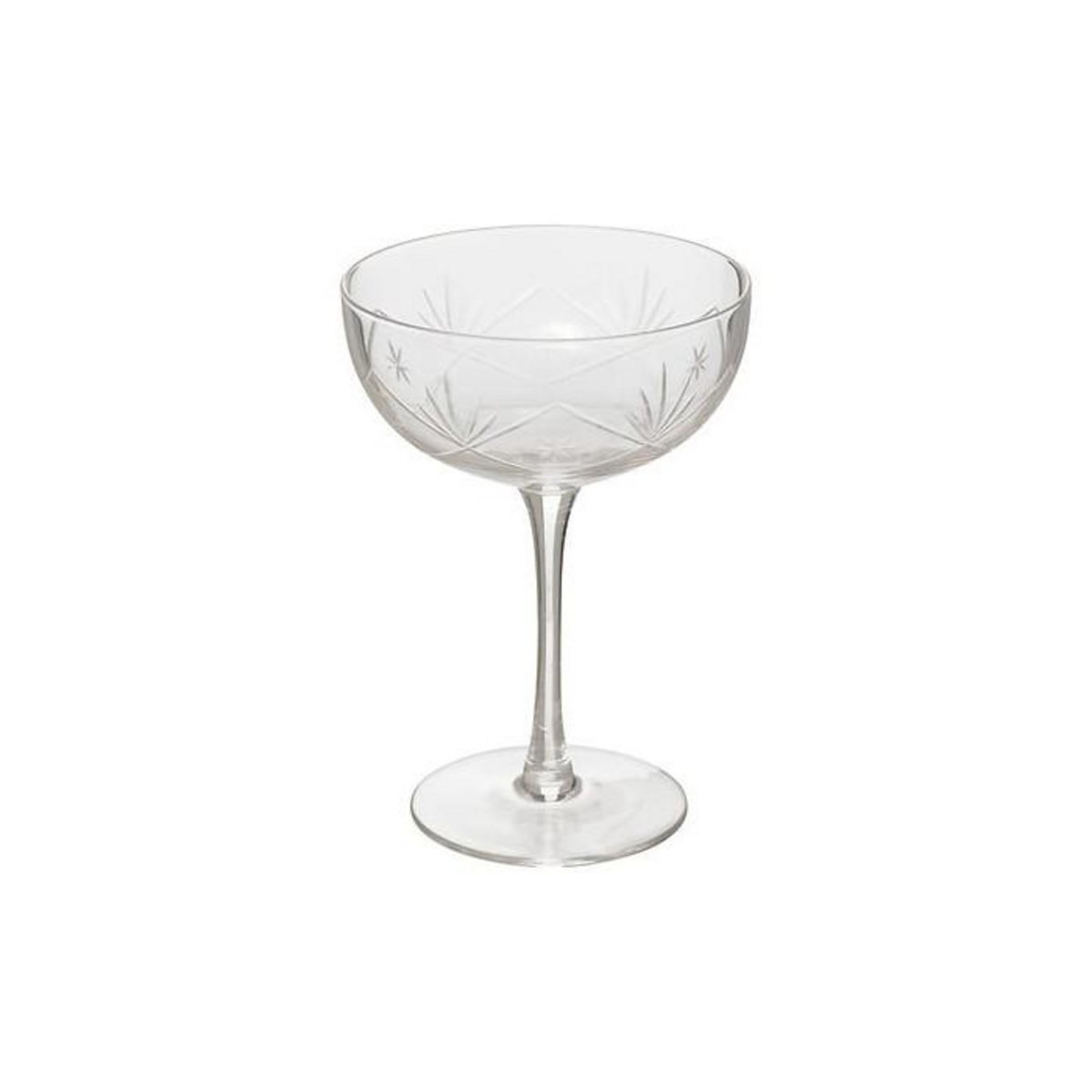 SECRET DE GOURMET Lot de 6 Coupes à Champagne Design  Victoria  28cl Transparent