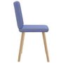 Voir la diapositive 5 : VIDAXL Chaises a manger lot de 4 bleu jean tissu